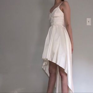 Macy’s White High Low Prom Dress